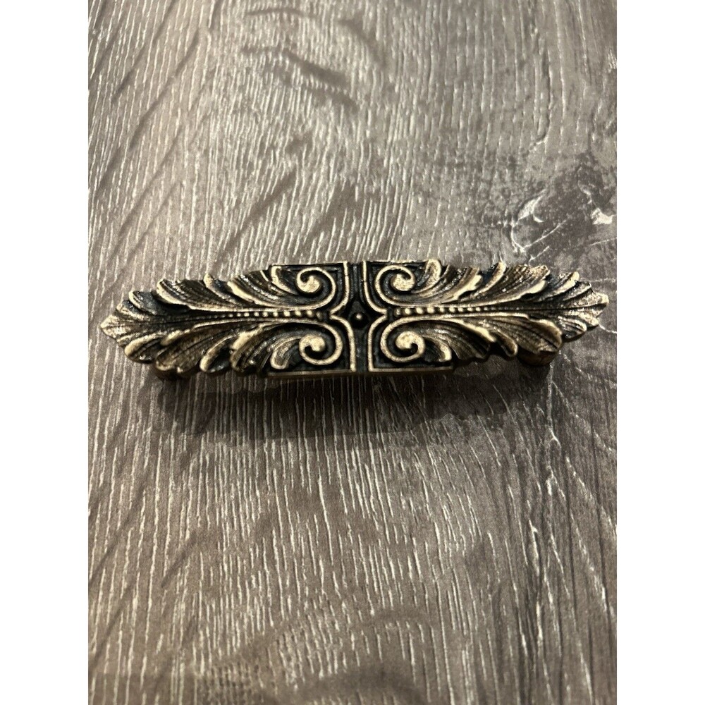 Opulent Scroll Drawer Pull Bronze Hardware High End Handmade In USA